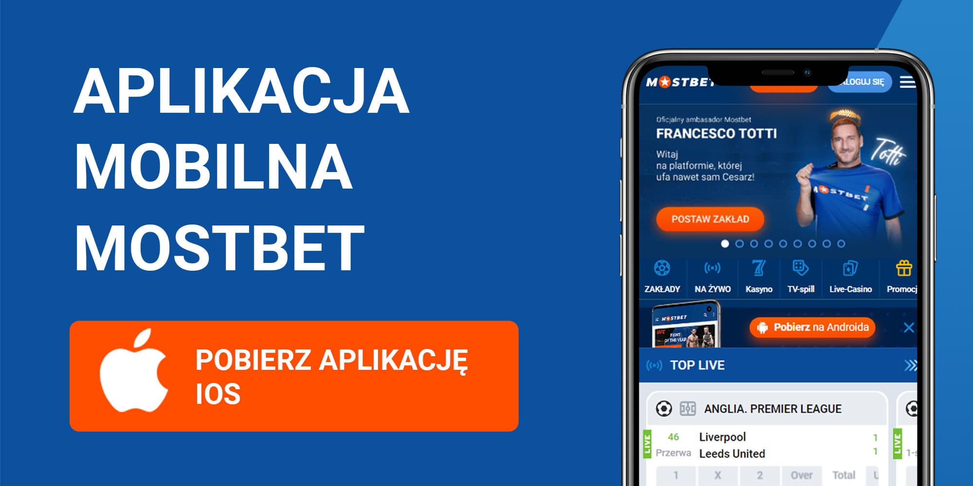Aplikacja MostBet na iOS